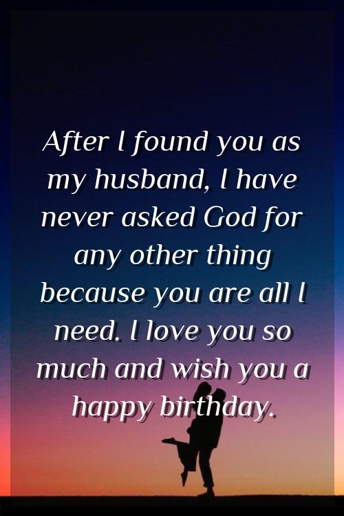 nice birthday wishes for my husband